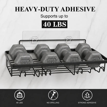 6 Pack No Drill Shower Caddy Set with Rust Resistant Bathroom Storage